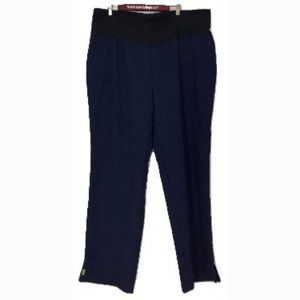 Scrub Pants AVE 3X Maternity Black Elastic Waist